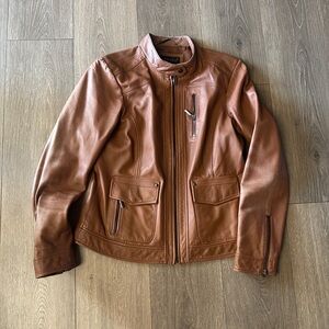Women’s Bernardo size medium Brown Leather Jacket